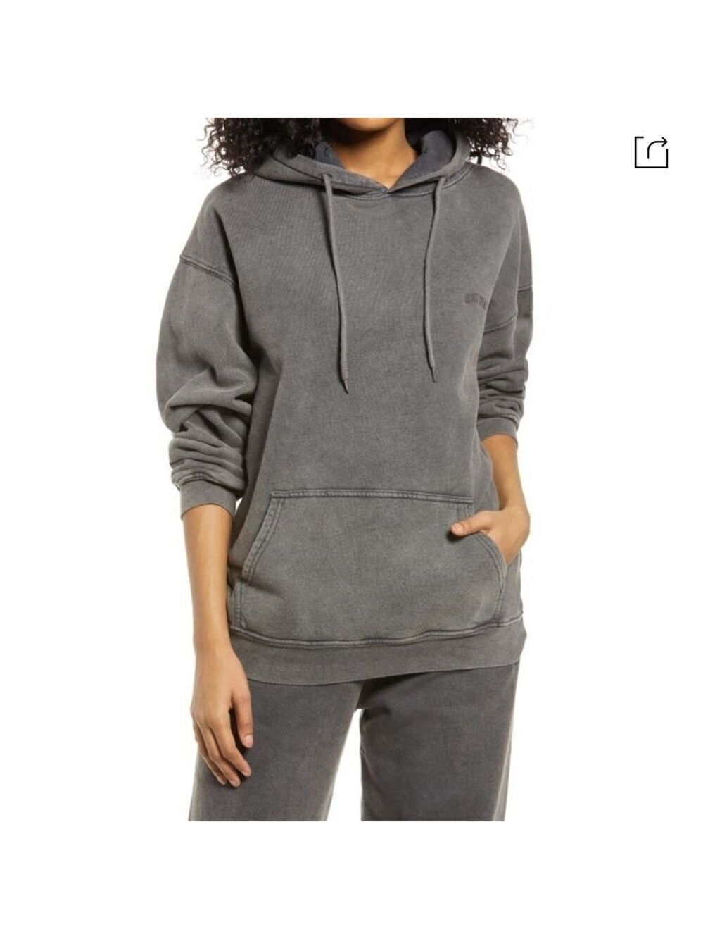BDG UO Longline Hoodie XS Gray NWT